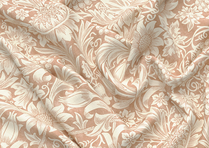 William Morris At Home Sunflower, Madder - Made to Measure Curtains - Image 4
